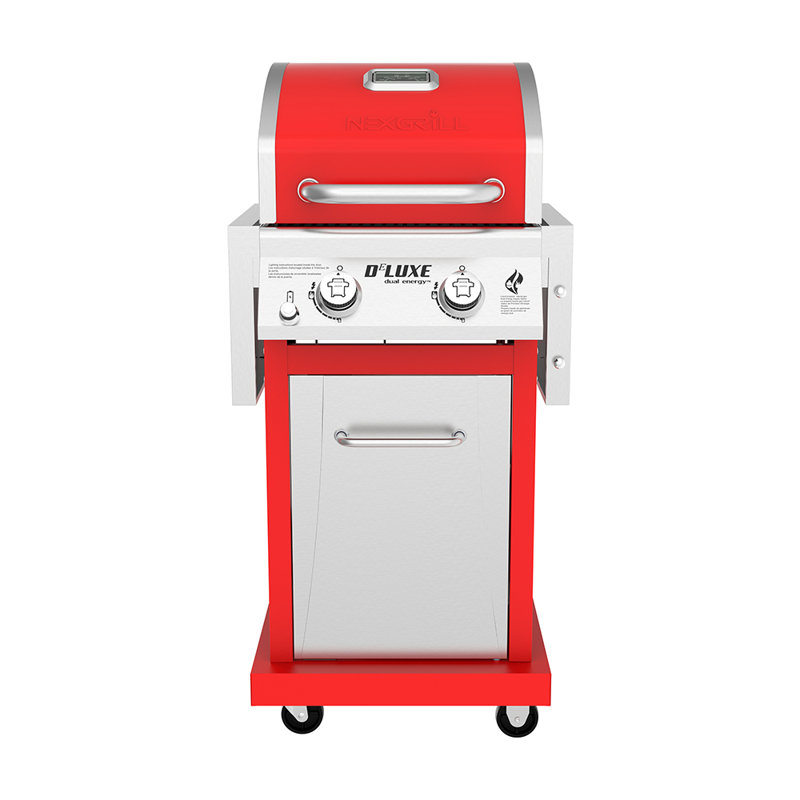 Nexgrill Deluxe 2Burner Propane Gas Grill with Foldable Side Shelves